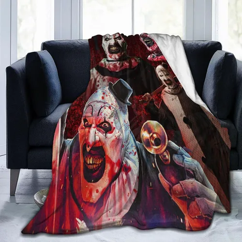 Miniatura 8 de Terrifier - Manta de microforro polar ultrasuave para niños y adultos, para todas las estaciones, para oficina, empresa, hogar, sofá, cama, sofá, 40