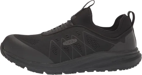 Miniatura 8 de KEEN Utility Zapatillas de trabajo industriales Vista Energy Shift de baja altura con punta compuesta ESD para hombre, NegroNegro, 11 Wide