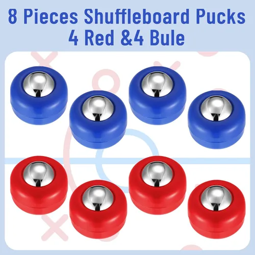 Miniatura 5 de Gejoy Mini Shuffleboard Discos de Repuesto Equipo de Mesa Rodillos Set Shuffleboard Curling Accesorios