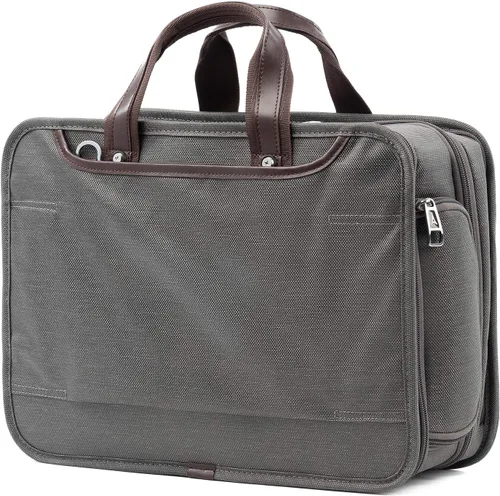 Miniatura 3 de Travelpro Platinum Elite - Maletín de negocios expandible de 16 pulgadas, Gris Vintage, 16 - pulgadas, Platinum Elite - Maletín de negocios