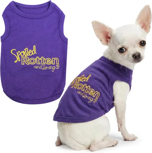 Miniatura 25 de Parisian Pet - Camiseta bordada para perros y gatos, con texto en inglés Sexy and I Know It, XS Sexy y lo sé