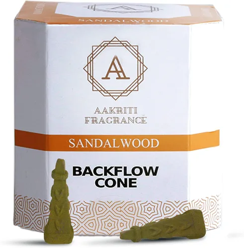 Miniatura 19 de Conos de cascada de incienso natural de flujo de retorno, forma única para incienso de reflujo, para oración, meditación, relajación (25 piezas)