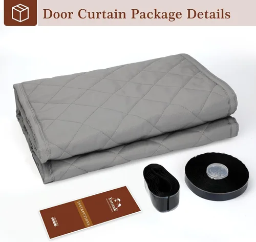 Miniatura 9 de Yotache Cortina Magnética con Aislamiento Térmico para Puertas de 60 x 80 pulgadas, Tamaño de la Cortina de 62" x 82" Material Oxford Resistente a