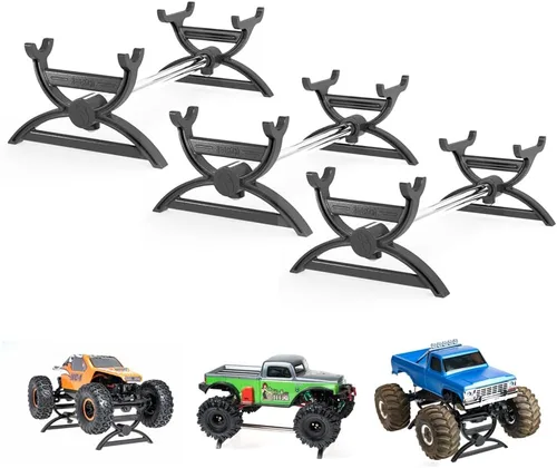 Soporte de coche RC para AX24, SCX24 Crawler, 1/24 RC soporte de exhibición de coche para FCX24, FCX24M, CR18P, Axial SCX24 C10 Deadbolt JLU B-17 3