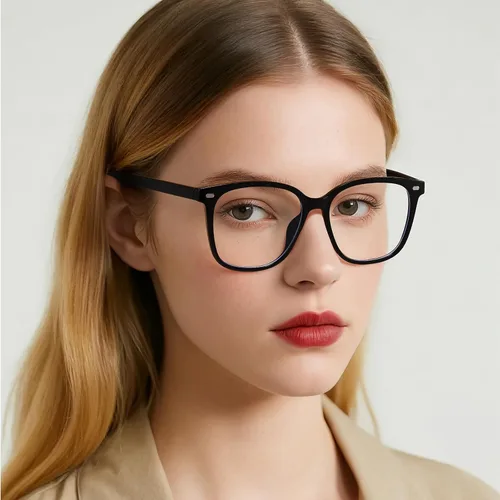 Miniatura 2 de Lentes de gran tamaño con bloqueo de luz azul para mujer, lectura en computadora, antirreflejos, reducen la fatiga ocular