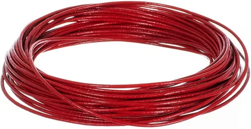 Miniatura 7 de Tiras redondas de cuero genuino de 0.079 pulgadas para pulseras, collares, cuentas y otras joyas – 10 yardas / 29.9 ft – turquesa