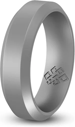 Miniatura 18 de Knot Theory - Anillo de boda de silicón para hombres y mujeres Anillos de goma finos de calidad superior con gran estilo, comodidad; son ideales