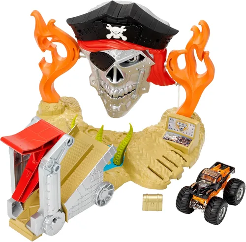Hot Wheels Splash Rides, Monster Jam Pirate Takedown - Juego de juego