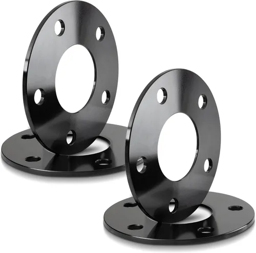 Miniatura 27 de 2 espaciadores espaciadores de rueda centrales negros de 1 pulgada (0.984 in), 5 x 114.3 (2.642 in CB) compatibles con Genesis Tiburon Veloster
