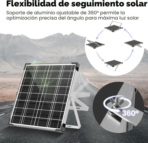 Miniatura 6 de Voltset Cargador de batería solar de 12 V – Kit de panel solar impermeable de 20 W con controlador MPPT inteligente – Mantenedor de cargador