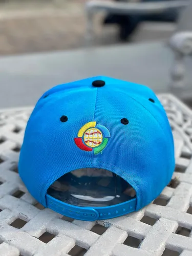 Miniatura 5 de Gorra Snapback con visera plana bordada en 3D PR con bandera de Puerto Rico