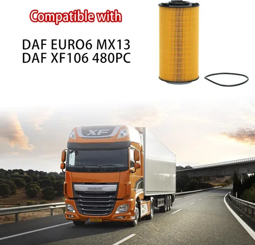 Miniatura 2 de GETOPAUTO 2234788 Filtro de aceite compatible con DAF piezas de camiones filtro diesel Reemplaza 2234788pe 2151728 2047411 (juego de 4)