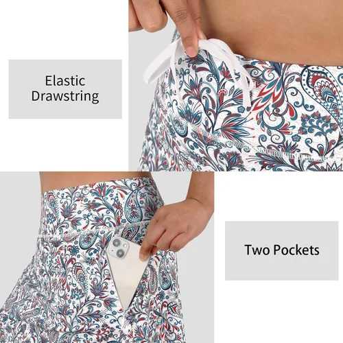 Miniatura 42 de ANIVIVO Faldas pantalón para mujer de 20 pulgadas de longitud a la rodilla, faldas deportivas de pickleball para tenis, golf y pickleball