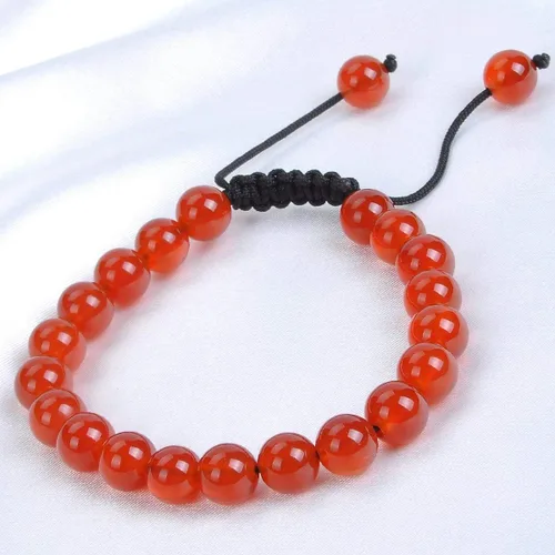 Miniatura 3 de MASSIVE BEADS - Pulseras ajustables unisex de cuentas de cristal de piedras preciosas con poder curativo natural, de macramé