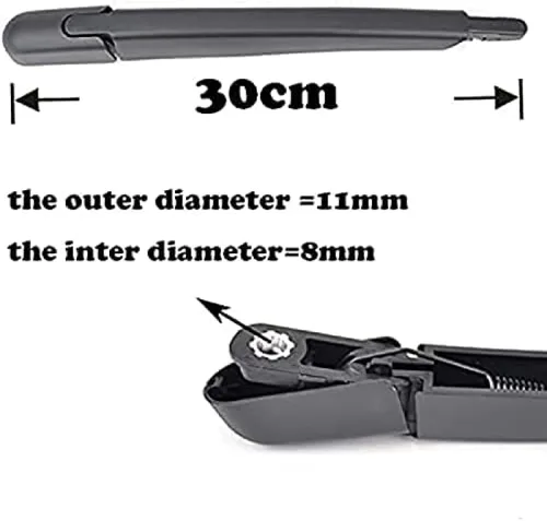 Miniatura 3 de Car rear windshield wiper kit For Nissan X-Trail T32 2014 2015 2016 2017 2016 2015 12" Back wiper blade washer