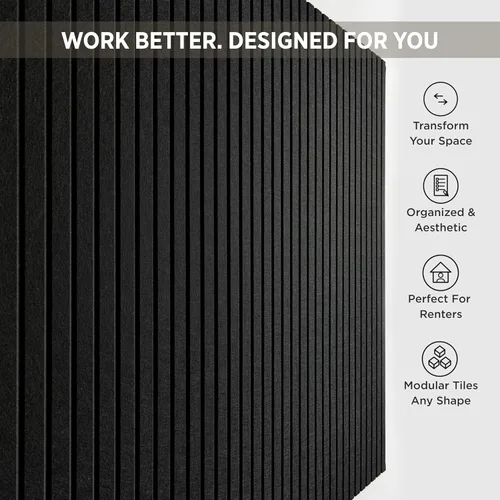 Miniatura 2 de VIVELDA Tablero de anuncios grande de 48 x 36 pulgadas, organizador de pared de oficina para reemplazar tus viejos tableros de corcho para paredes