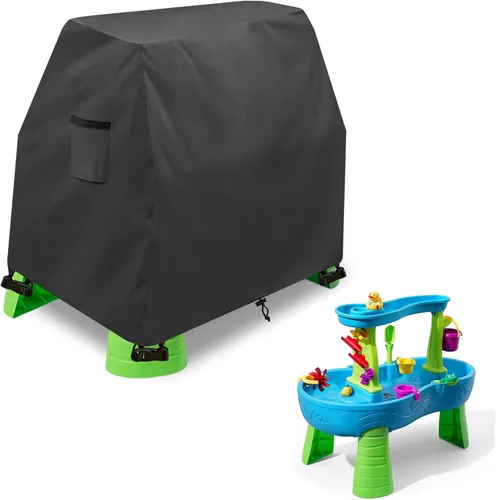 Cubierta para mesa de agua para niños, resistente al aire libre, 600D, impermeable, anti-UV, a prueba de polvo, para niños, compatible con Step2
