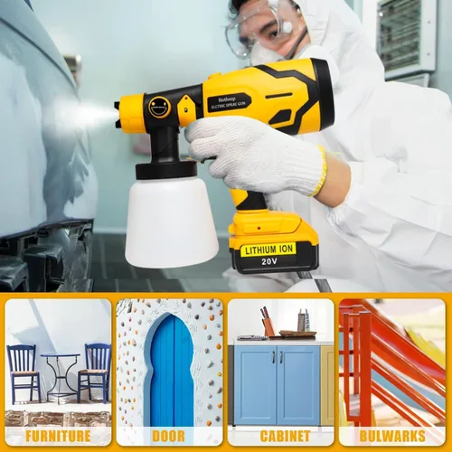 Miniatura 7 de Pulverizador de pintura inalámbrico para batería DEWALT de 20V (batería no incluida), pulverizadores de pintura inalámbricos para interiores