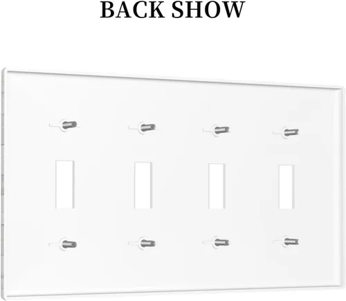 Miniatura 1265 de Placa Decorativa de Pared de Granja Rústica con Cuerno de Madera para Puerta de Granero 1 Banda Duplex Cubiertas de Toma Eléctrica Soltera