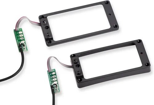 Seymour Duncan Juego de anillos de montaje de conmutación de triple disparo, anillos de tamaño Trembucker para pastillas de cuello y puente