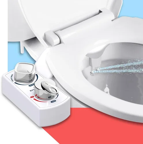 BUTT BUDDY Spa - Accesorio para asiento de inodoro de bidé y rociador de agua fresca (Control de temperatura fría y cálida | Fácil instalación,