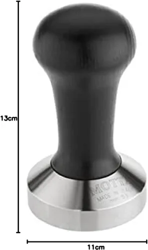 Miniatura 2 de Motta Base plana profesional de 2.087 in para café/expreso, mango negro