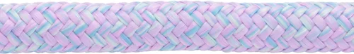 Miniatura 5 de Correa de plomo poli cowboy de cuero Weaver con broche, 5/8" x 10', Lila claro/Azul claro/Verde claro Morado claro/azul claro/verde claro