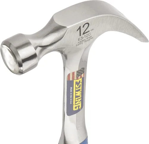 Miniatura 3 de ESTWING Martillo - Garra curva de 12 onzas con cara suave y agarre de reducción de golpes, E3-12C