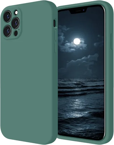 Miniatura 16 de FireNova Funda diseñada para iPhone 12 Pro, funda de silicona [protección de cámara] con forro de microfibra suave antiarañazos, 6.1 pulgadas