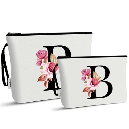 Miniatura 88 de Vavabox A-Z Bolsa de Maquillaje Personalizada, Regalos de Cumpleaños para Mujeres y Mamá, Regalos para la Mejor Amiga, Bolsa de Cosméticos