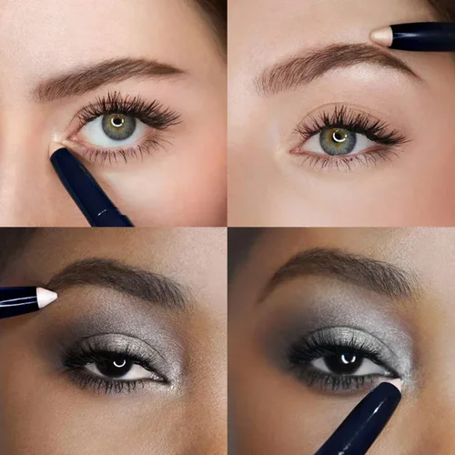 Miniatura 4 de Lune+Aster Iluminador de ojos – Lápiz iluminador en champán sedoso para ojos brillantes Aplicar a huesos de cejas, esquinas de ojos, párpados