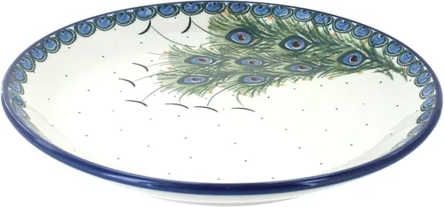 Miniatura 31 de Cerámica pulida de rosa azul – Plato de cena Athena marrón – 10.5 pulgadas de diámetro – Ideal para comidas diarias, comidas informales o como