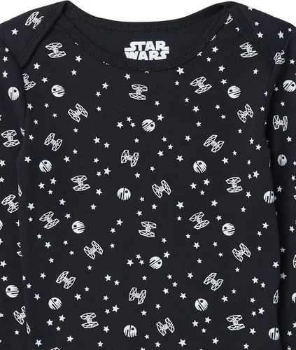 Miniatura 6 de Tienda Essentials Disney Marvel Star Wars Unisex Babies' Long-Sleeve Bodysuits, Pack of 5