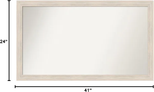 Miniatura 342 de Amanti Art Espejo personalizado, espejo estrecho de baño de oro blanco, espejo de pared o espejo de tocador de baño sobre el fregadero