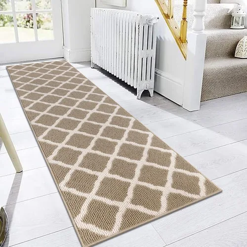 Miniatura 22 de SHACOS Alfombra de pasillo lavable de 2 x 8 pies, con parte trasera de goma antideslizante, resistente a las manchas, alfombra de cocina