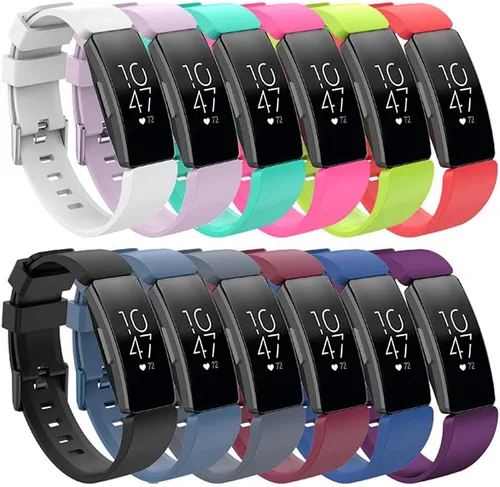 Pulsera de repuesto de silicona para Fitbit Inspire 2/HR/Ace 2, correa deportiva para mujeres y hombres, pequeña y grande