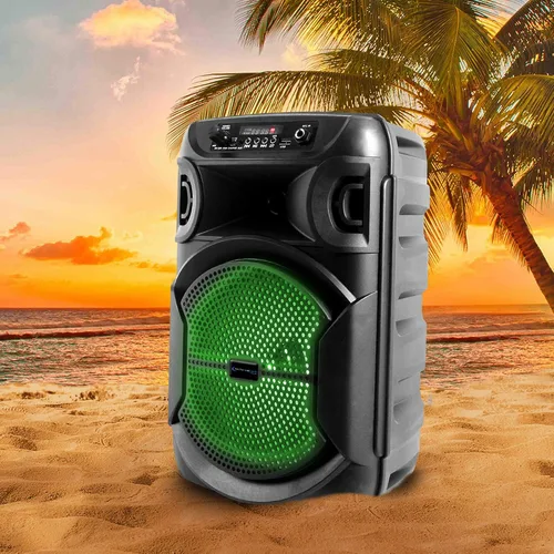 Miniatura 6 de Technical Pro 8 pulgadas portátil 800 vatios altavoz Bluetooth con woofer y tweeter, Festival PA LED altavoz con tarjeta Bluetooth/USB, estéreo