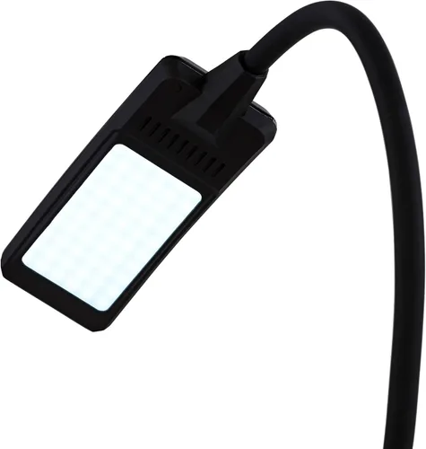 Miniatura 6 de 360 Lighting Ricky - Lámpara de mesa de escritorio minimalista moderna con puerto de carga USB, cuello de cisne LED, altura ajustable, 13.75