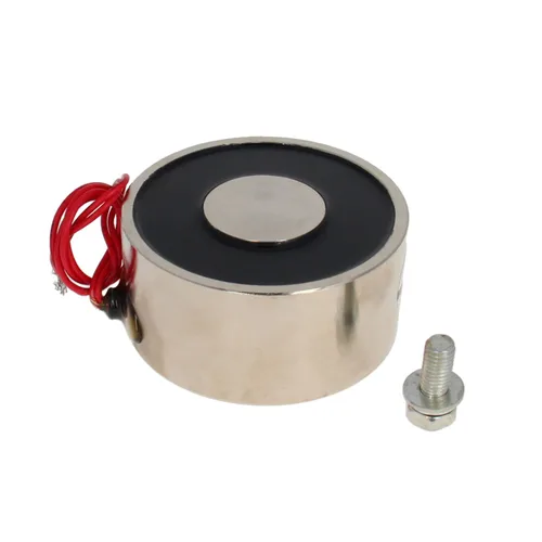 Miniatura 13 de Heyiarbeit 12V DC 50N Imán de elevación eléctrica electroimán solenoide Ascensor Holding 25mmx20mm