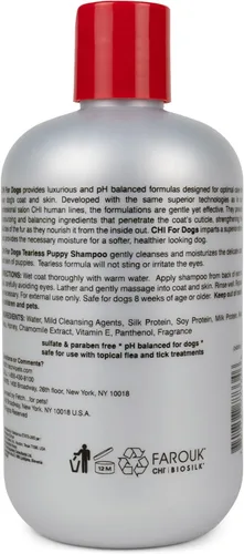 Miniatura 7 de CHI Champú sin lágrimas para cachorros - Lavado suave para pelajes jóvenes - La mejor fórmula suave para cachorros - Sin sulfatos y parabenos - pH