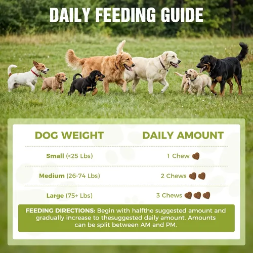 Miniatura 5 de Probióticos para perros: 2 mil millones de UFC masticables para la salud intestinal y digestiva, alivia la diarrea, los gases y las heces sueltas, 6