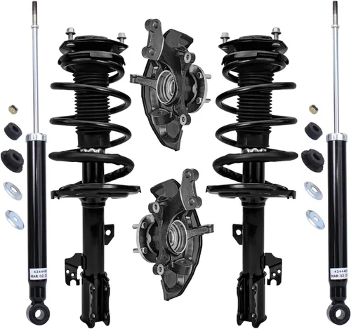 Miniatura 50 de Detroit Axle - Kit de puntales delanteros de 6 piezas para Ford Escape 2014-2019, 2 puntales y muelles helicoidales, 2 enlaces de barra
