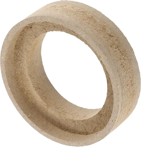 Miniatura 5 de uxcell 4 anillos espaciadores de montaje de subwoofer universales de 1 pulgada de madera maciza beige
