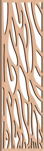 Miniatura 135 de 9 3/8"W x 24 3/8"H x 1/4"T Bristol Decorativos Paneles de Pared de Madera Calado, Cereza