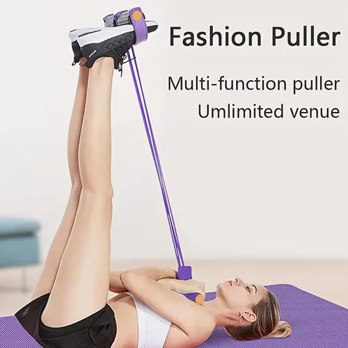 Miniatura 2 de 21 bandas de resistencia de fitness, diseño de pedal de 6 tubos para entrenamiento de fuerza de cuerpo completo, ideal para entrenamientos en casa