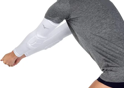 Miniatura 4 de Mizuno MZO Mangas Acolchadas - Negro, Lona, Talla Única para Todos, Adultos, Unisex Blanco