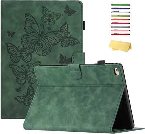 Miniatura 26 de Funda para iPad de 6ª/5ª generación de 9.7 pulgadas 2018/2017, para iPad Air 2/Air 1 con soporte, soporte para lápices, bolsillo