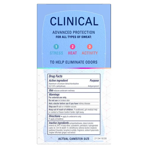 Miniatura 11 de Secret Clinical Strength - Desodorante antitranspirante para mujeres, Libre de Fragancia y Sensible, protección contra el estrés 3X, protección