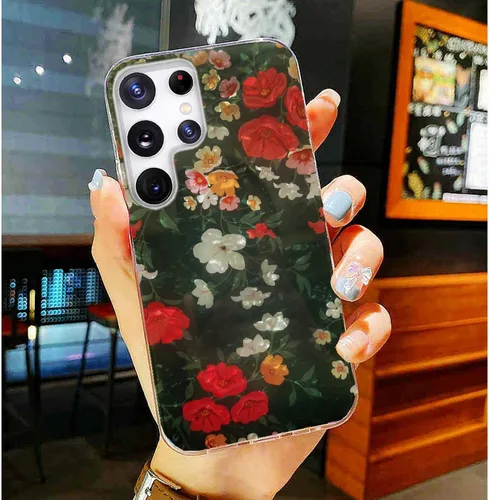Miniatura 6 de Funda protectora para Samsung Galaxy S22 Ultra para niñas y mujeres, funda protectora de TPU suave y delgada con purpurina para Galaxy S22 Ultra