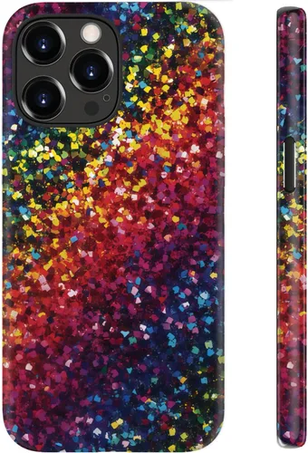 Miniatura 52 de Funda para iPhone 12 Mini, compatible con carga inalámbrica, protección de doble capa con elegante diseño de flores silvestres, silicona suave +